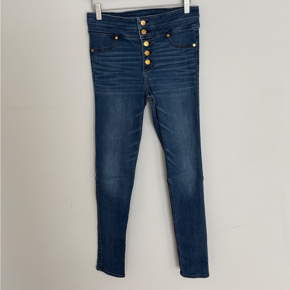Abercrombie &‎ Fitch High Rise Dark Blue Jeans Size 10